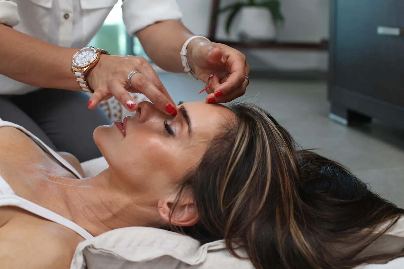 Massage relaxant aux huiles essentielles